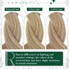 RUNATURE Clip in Hair Extensions Human Hair 20 Inch Ash