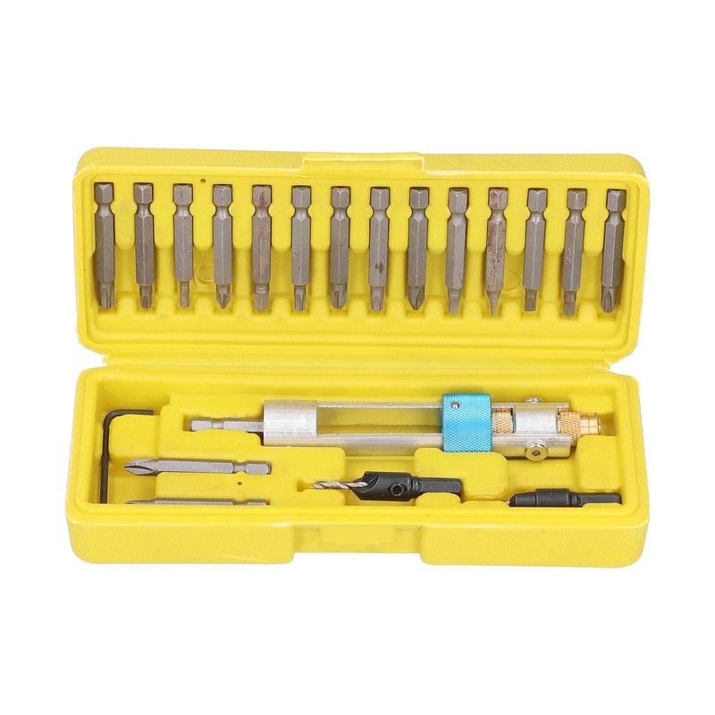 20Pcs/Set Countersink Drill Bit High Speed Steel Screwdriver Bits Screw