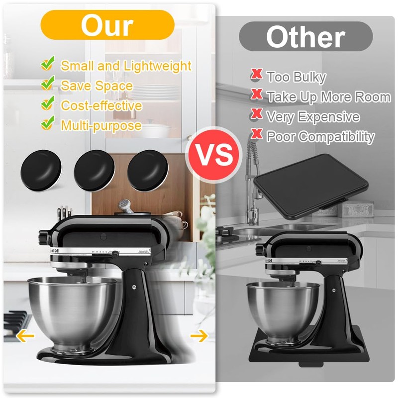 Kitchen Appliance Sliders, 16pcs Self Adhesive Small Appliance Sliders Easy