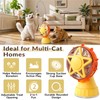 Monotre Interactive Cat Treat Dispenser, 2-in-1 Slow Feeder & Wand,