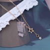 Inateannal Boho Crystal Star Y Lariat Necklace Rhinestone Star Pendant