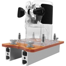 CYSFETENA 2-in-1 Wood Cutter Base Made of Aluminium Alloy, Router Accessories for 65 mm Trimming Machine, Milling Template for Precise Milling, Milling Templates for Router Slot Holder