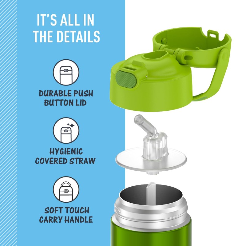 THERMOS FUNTAINER Water Bottle with Straw - 12 Ounce -