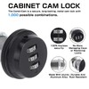RealPlus 6 Pack Combination Cam Lock 1-1/8" Cylinder Coded Cabinet