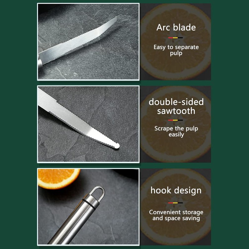 Stainless Steel Grapefruit Slicer, Orange Citrus Peeler, Household Fruit Grapefruit