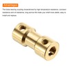 MECCANIXITY 4Pcs 2mm to 4mm Brass Shaft Coupling Joint Connector