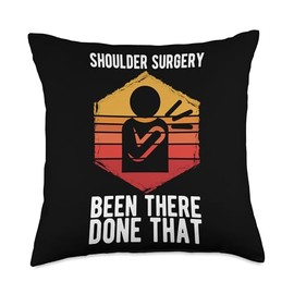 Shoulder Surgery Recovery Funny Shoulder Surgery Survivor Throw Pillow