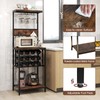 Giantex Tall Wine Rack Freestanding Floor, Wine Bar Cabinet w/