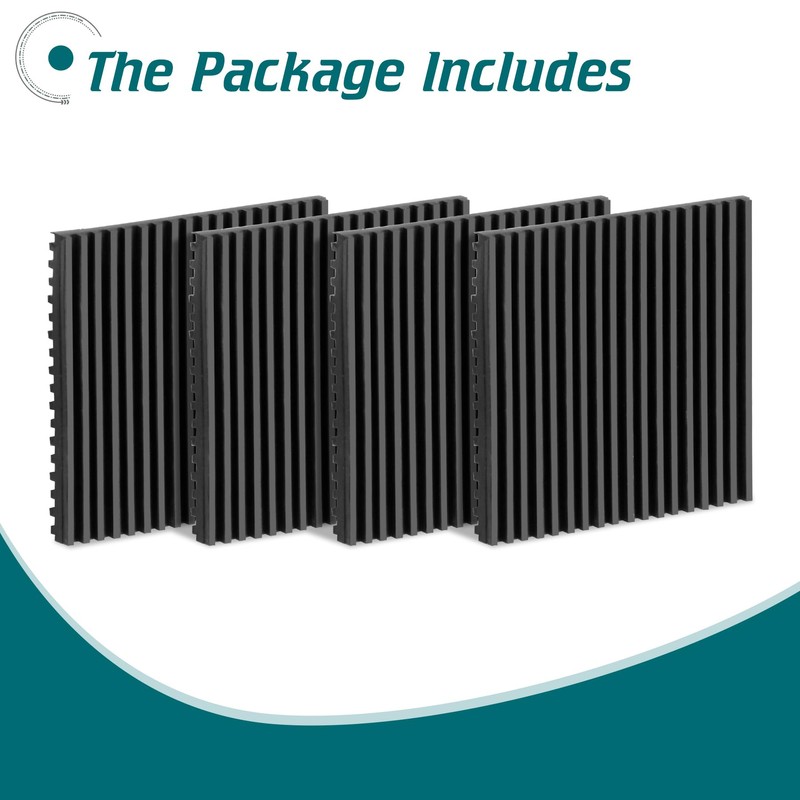 Daisypower Anti Vibration Isolation Pads,4 Pack 4" x 4" x