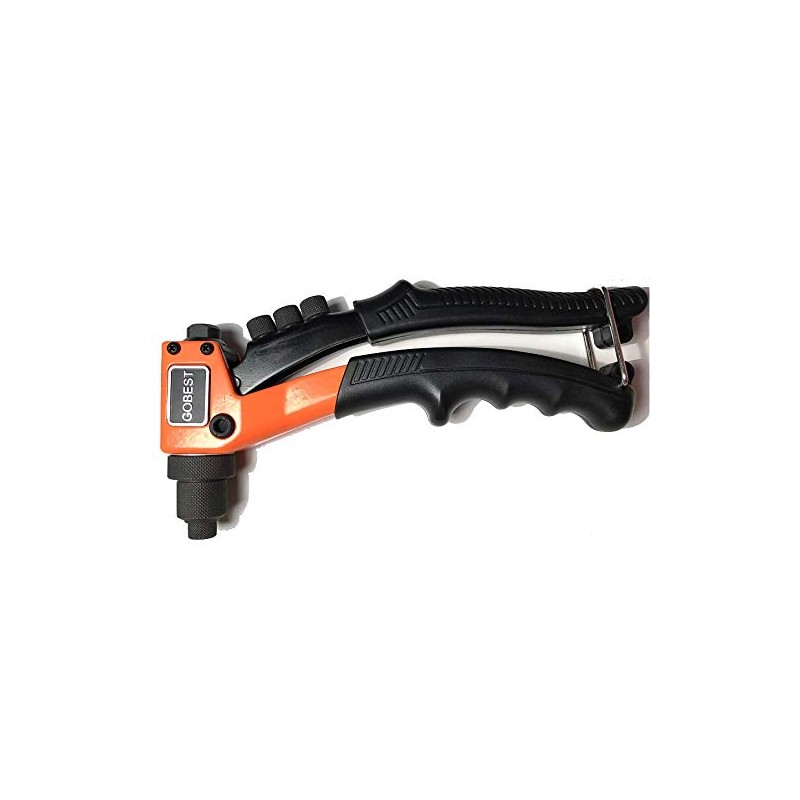 GOBEST Short Hand Riveter pop Rivet Gun 200 mm, 2.4-4.8
