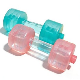 Mancuernas rellenas de agua al azar, pesas regulables, equipamiento de fitness para mujeres, plástico de primera calidad para ejercicio deportivo,... 
