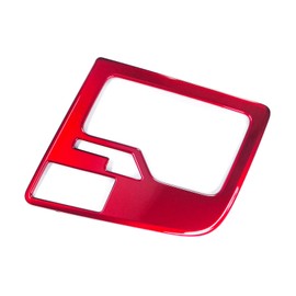 JUIVEEL Red Style ABS Central Gear Shift Panel Cover Center Control Cover Trim Car Interior Parts Compatible with Hyundai Elantra N Line 2021-2025 Elantra N 2022-2023 Accessories