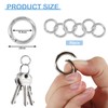 Bomtop Pack of 30 Round Carabiner Hooks, 25 mm Key