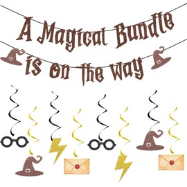 Magic Wizard Baby Shower Decorations,A Magical Bundle is on the Way Banner