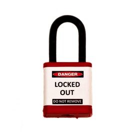ZING Green Safety Products Safety Padlock, Keyed Different, Red, 1.5" Shackle (700KD-RED)