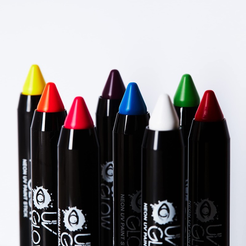 Neon Face Paint Stick by UV Glow - Genuine and