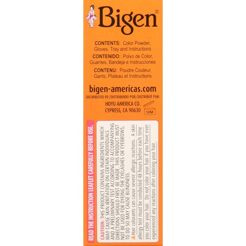 Bigen Powder Hair Color #58 Black Brown 0.21oz (3 Pack)