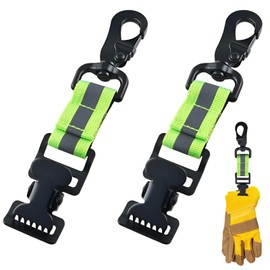 pcsfoe Pack of 2 Fire Brigade Glove Holders, Glove Holder, Glove Holder, Glove Clip, Suitable for Hanging Gloves, Protective Helmets and Towels (Green)