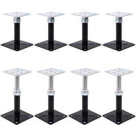 YXGJDP 8-Pack Lift Supports,Adjust Supports,Level Supports,Floor Jacks,Adjustable House Jack for The Floor,Mini Screw Jack- Post 5" to 8"