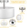 FOLKSMATE 3-Light Semi Flush Mount Ceiling Light Fixture, Drum Light
