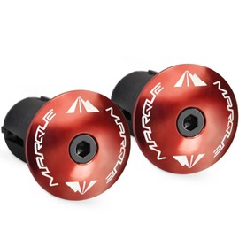 Marque Alloy Enz - Tapones de extremo de barra de mango - 2 piezas por juego (rojo)