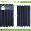 WONICY Extra Long No Hook Shower Curtain with Snap in