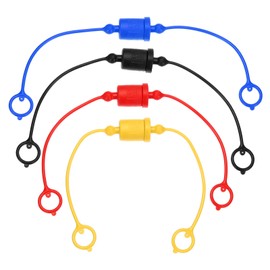 PATIKIL ISO-A 1/4 Hydraulic Coupler Male Dust Cap and Female Plug Cover Set of 4 Hydraulic Quick Connect Coupler with Retaining Ring Cap Hose Connection