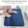 YIHOUSE Memory Foam Bath Mat Cobblestone Bathroom Rug Non Slip