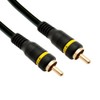Composite Video Cable, RCA Male, Gold-Plated Connectors, 3 Foot