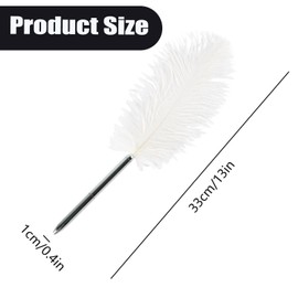 siktorrwd 2Pcs Feather Pen, Feather Ballpoint Pens, Black Ink Pens Wedding Signing Pen, Ballpoint Pen for School Office Writing Signatures Party Favors (Sliver and Rose gold)