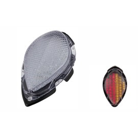 Fit For Yamaha 2004-2015 XV1700 Road Star/Road Star S/Road Star Midnight Silverado/Midnight/Silverado/Silverado S; LED Rear Lamp Brake Tail Light+Integrated Turn Signal Indicators; (Clear)