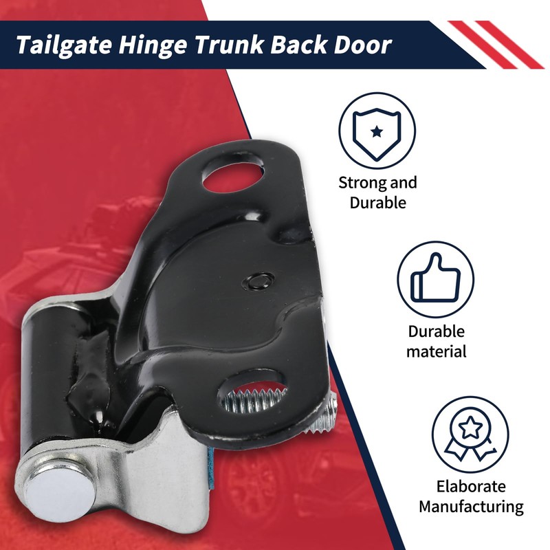 Promrmr 2 Pcs Tailgate Hinge Trunk Back Door Compatible with