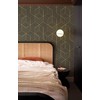 CiCiwind Wallpaper Black and Gold Peel and Stick Wallpaper Geometric