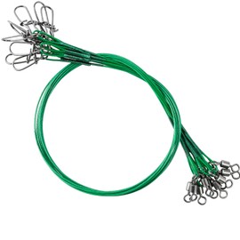 9Tong Stainless Steel Fishing Leaders Freshwater Saltwater Line Wire Leaders Bait High Strength Fishing Leader Wire #2 30 lb 7.8 Inches 40 Pieces