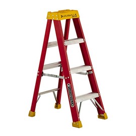 Louisville Ladder Louisville Ladder 4-Foot Fiberglass Step Ladder, 300-Pound Load Capacity, Type IA, L-3016-04