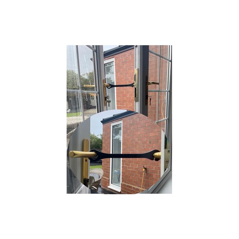 Black XL French Door Stay - Hold Open Patio Door