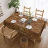 DANSICUINI Tribal Rectangle Tablecloth Boho Bamboo Table Cloth Prehistoric Eastern