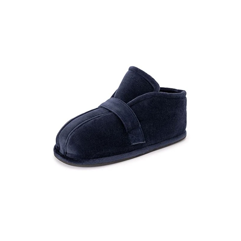 Miles Kimball Men's Edema Slipper, Navy, X-Large