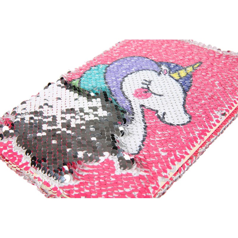 EXERZ Reversible Sequin Notebook A5 Size/Journal, Mermaid Diary/Magic Notepad, for