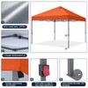 COOSHADE Durable Easy Pop Up Canopy Tent 10x10Ft, Orange