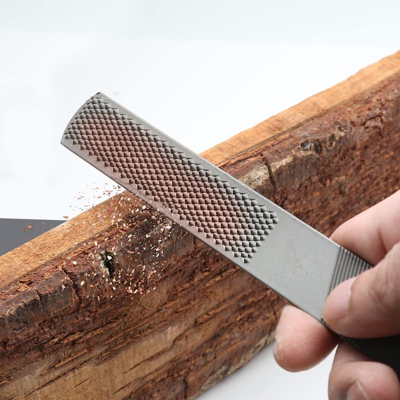 Litoexpe 4 Way Wood Rasp File, 8 Inch Premium Grade