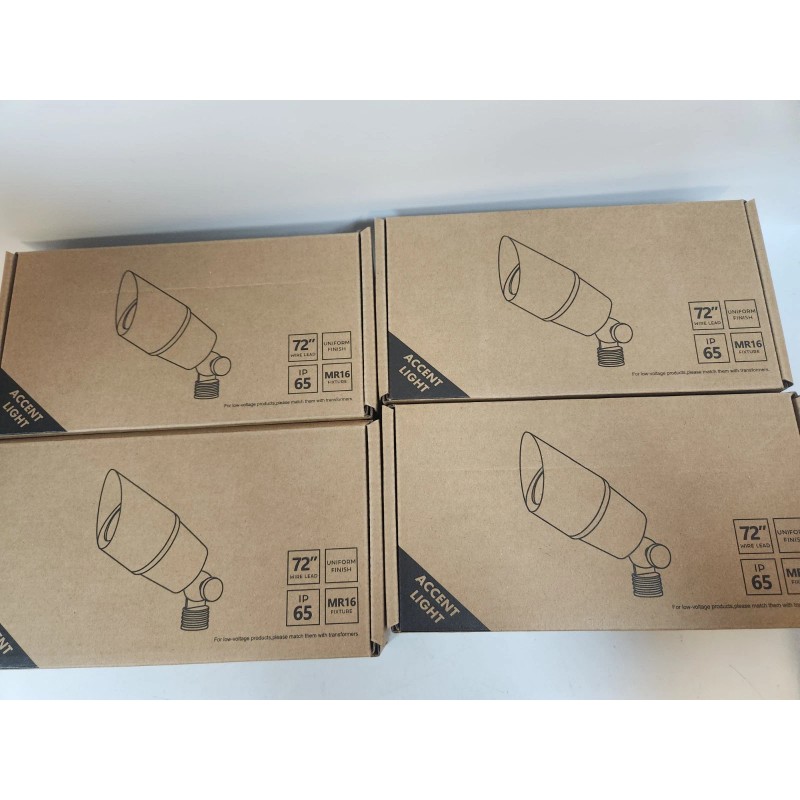 LumStory Solid Brass Landscape Light 4 Pack LT2101(4)