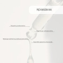 Mohani Exfoliating Serum Face with Complex of 5 AHA Acids, Stimulates Cell Regeneration, Reduces Fine Lines and Anti-Ageing, Vegan Natural Cosmetics for Face Care (30 ml)