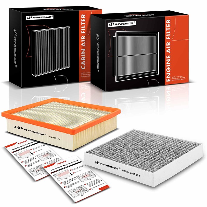 A-Premium - Filtro de aire para motor y cabina de