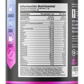 Multivitamínico Prenatal 180 Cápsulas Vitaminas Mujer B Life Sabor Sin sabor