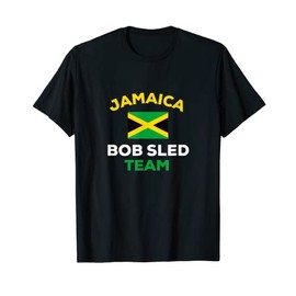 Jamaica Bobsled Team Jamaican Flag Bobsledding Country T-Shirt