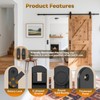 Barn Door Locks, 90/180 Degree Right Angle Flip Gate Latch