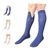 Ziperior Calcetines de compresión con puntera cerrada, 15-20 mmHg, color