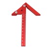 Center Gauge 105mm 45° 90° Aluminum Alloy Line Ruler Measuring