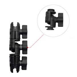 Strg Double Socket Swivel Arm with Dual 1" Ball sockets, 6.1'' Long Double Socket Mount Compatible with RAM and 1" Ball Systems from Arkon, iBolt and Tackform Enterprise Series